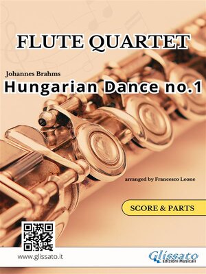 cover image of Hungarian Dance no.1--Flute Quartet (Score & Parts)